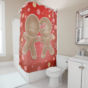 Gingerbread Girl Boy Peppermint Holiday Christmas
