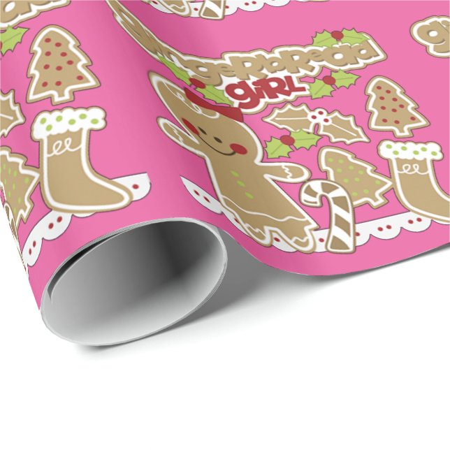 Gingerbread Girl Wrapping Paper (Roll Corner)