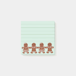 Gingerbread Girls Boys Post It Notes