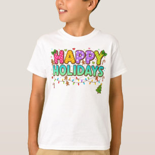 "Gingerbread Glow Holiday Tee" T-Shirt