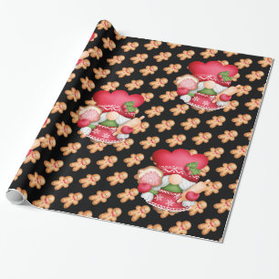 Gingerbread Gnome Customize Colour Wrapping Paper