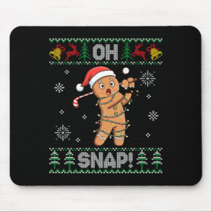Gingerbread Golf Christmas Cookie Oh Snap Santa Ug Mouse Pad