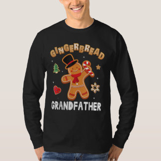 Gingerbread Grandfather Merry Christmas Day  T-Shirt