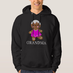 Gingerbread Grandma Christmas Matching Pyjamas Fam Hoodie