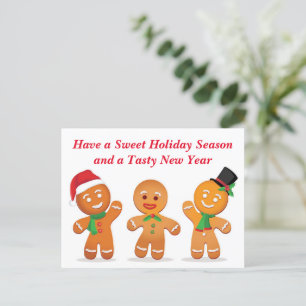 Gingerbread Greetings Postcard