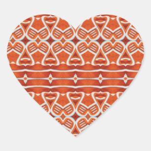 GINGERBREAD Hearts Stickers