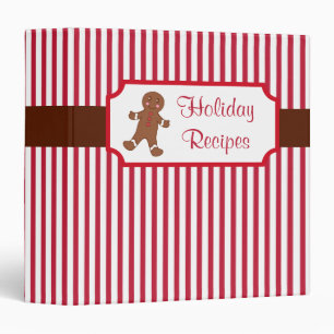 Gingerbread Holiday Recipe Binder