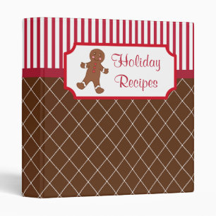 Gingerbread Holiday Recipe Binder