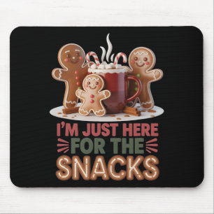Gingerbread Holiday Snacks Funny Christmas  Mouse Pad