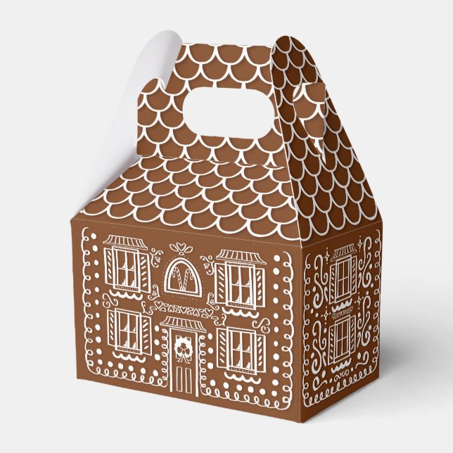 Gingerbread Holiday Treats Christmas Gable Box (Front Side)