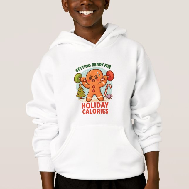 Gingerbread Holiday Workout Hoodie (Front)