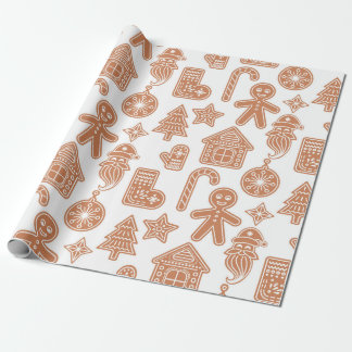 Gingerbread Holiday Wrapping Paper