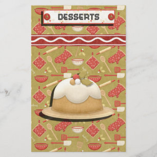 Gingerbread Holidays Recipe Binder-Divider