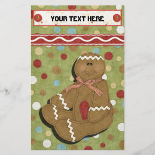 Gingerbread Holidays Recipe Binder-Divider Stationery