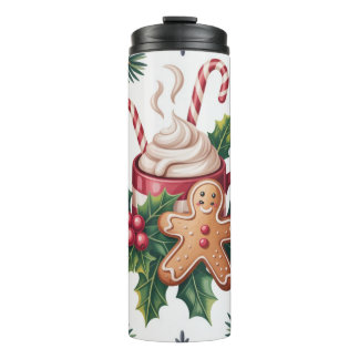Gingerbread & Holly Delight Thermal Tumbler
