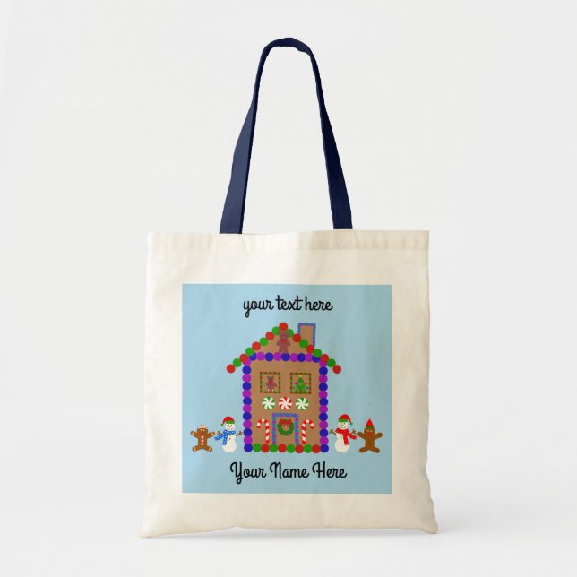 Gingerbread House #1 Tote Bag (Front)
