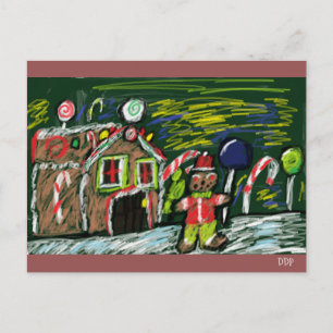 gingerbread house 2 postcard