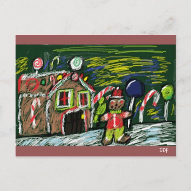 gingerbread house 2 postcard (Front)