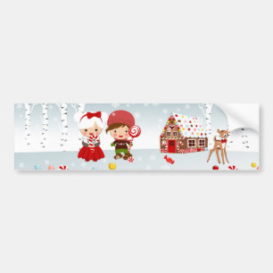 Gingerbread House Bumper Sticker