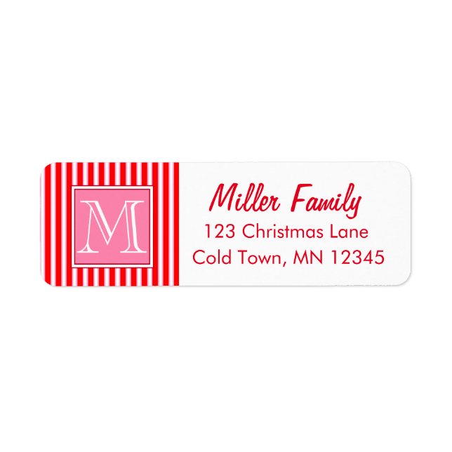 Gingerbread House Candy Cane Stripes (Front)