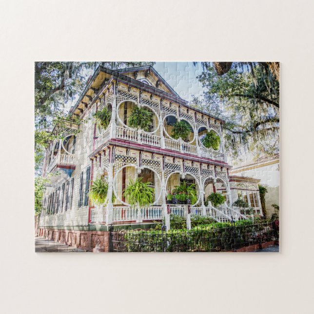 Gingerbread House Charming Savannah  Photo Puzzle (Horizontal)