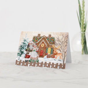 Gingerbread House Christmas Card