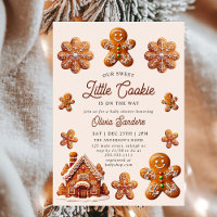 Gingerbread House Christmas Cookie Baby Shower