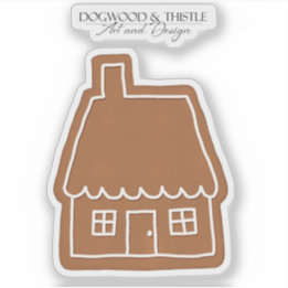Gingerbread House Christmas Cookie Kiss-Cut