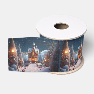 Gingerbread House Christmas Grosgrain Ribbon