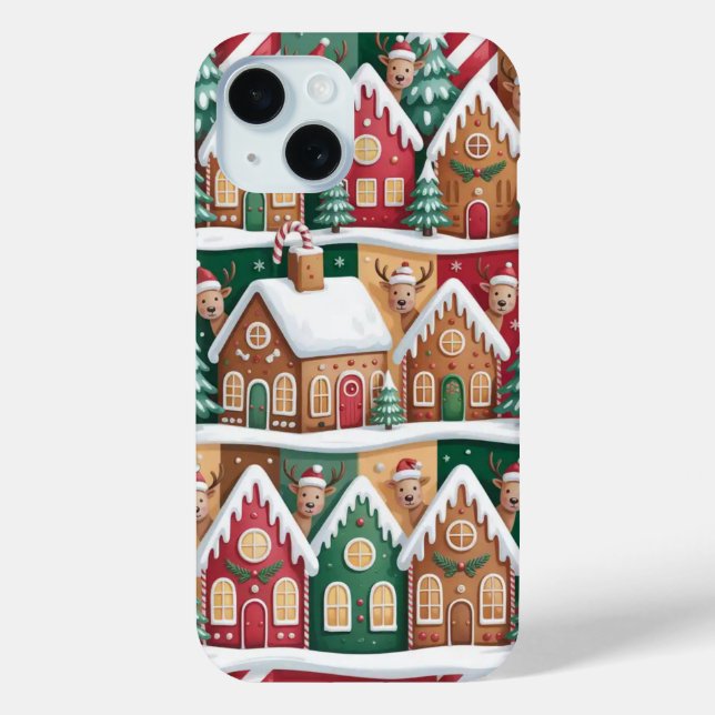 Gingerbread House Christmas iPhone / iPad case (Back)