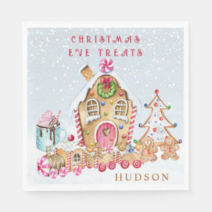 Gingerbread House Christmas Napkin