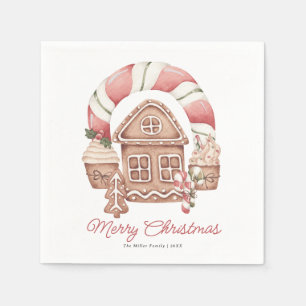  Gingerbread House   Christmas Napkins