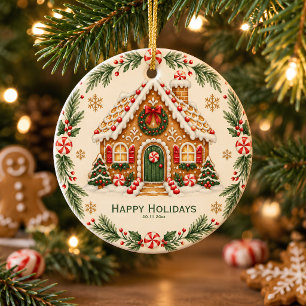 Gingerbread House Christmas Ornament