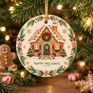 Gingerbread House Christmas Ornament