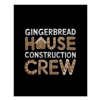 Gingerbread House Construction Crew Digital Art 