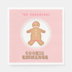 Gingerbread  House   Cookie Exchange Personalized Napkin