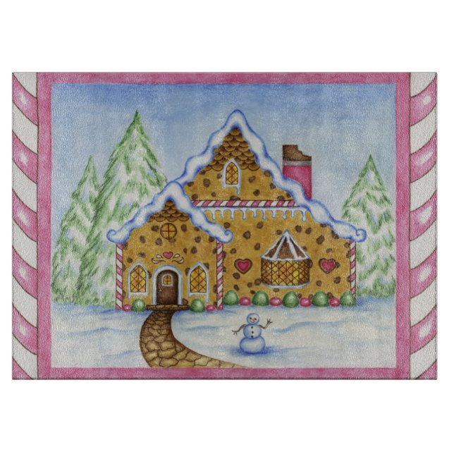 Gingerbread House Cutting Board (Front)