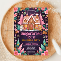 Gingerbread House Decorating Christmas Party