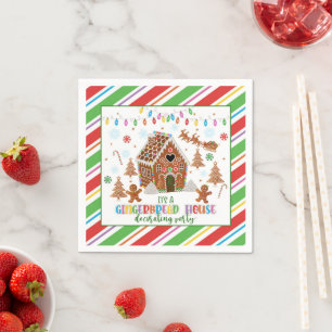Gingerbread House Decorating Party Napkin -  WH