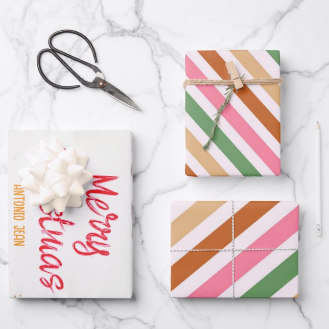 Gingerbread House Decorating Party Wrapping Paper Sheet (Front)