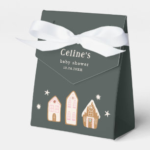 Gingerbread House Girl Baby Shower Favour Boxes