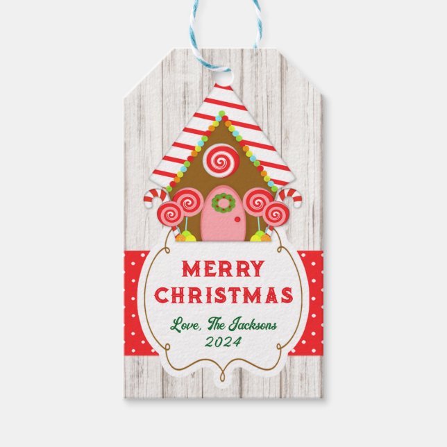 Gingerbread House Hang Tag (Front)