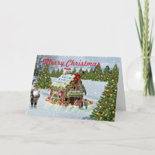 GINGERBREAD HOUSE HOLIDAY CARD