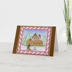 Gingerbread House Lodge Card