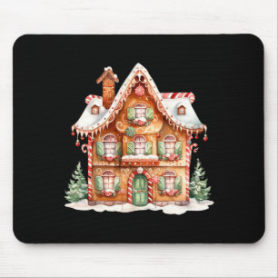 Gingerbread House Long Sleeve Mouse Pad