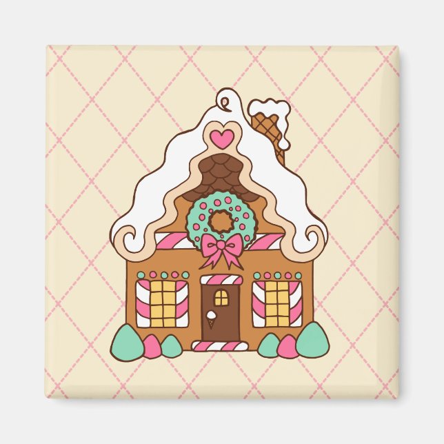Gingerbread House  Magnet (Front)