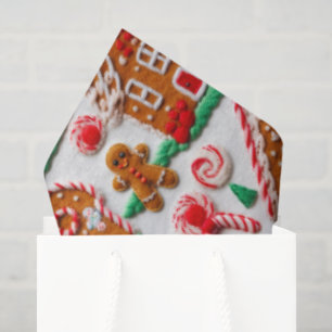 Gingerbread House Needlework Christmas Holidays  Tissue Paper