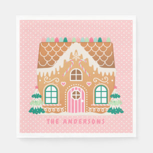 Gingerbread  House   Personalized  Napkins