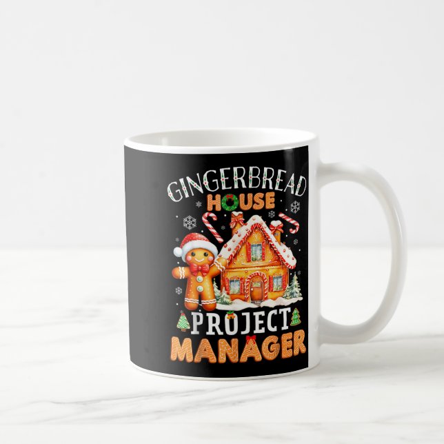 Gingerbread House Project Manager Decorating Bakin Coffee Mug (Right)