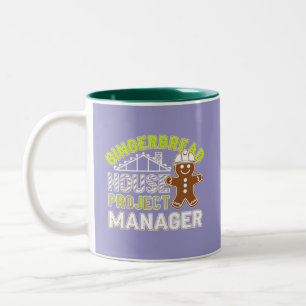 Gingerbread House Project Manager Digital Art Two-Tone Coffee Mug